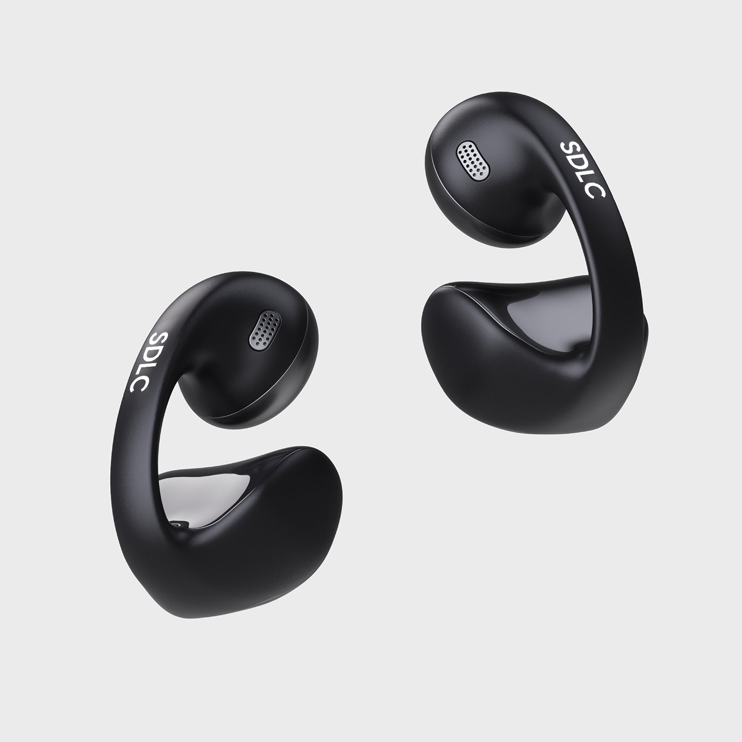 SDLC True Wireless Earbuds Open Ear Headphones Black
