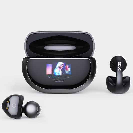SDLC True Wireless Earbuds Open Ear Headphones Black