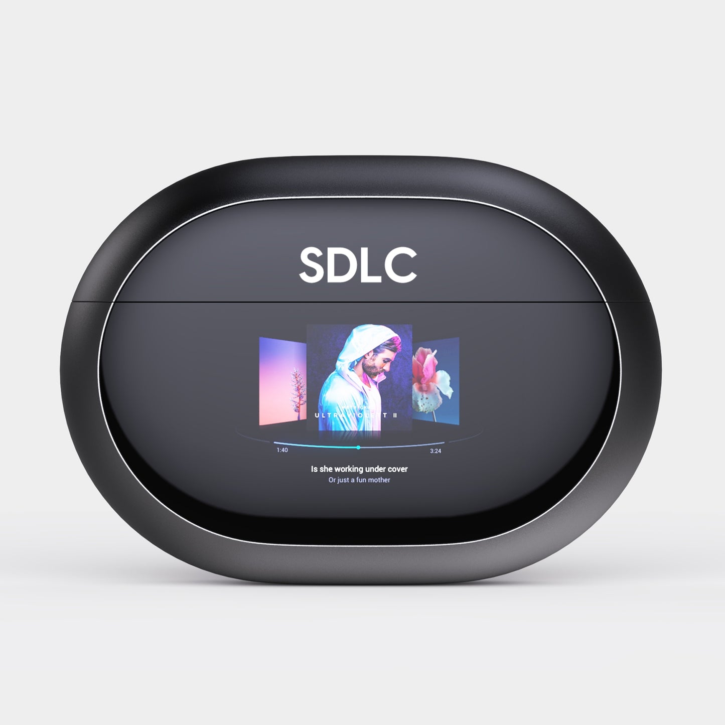 SDLC True Wireless Earbuds Open Ear Headphones Black